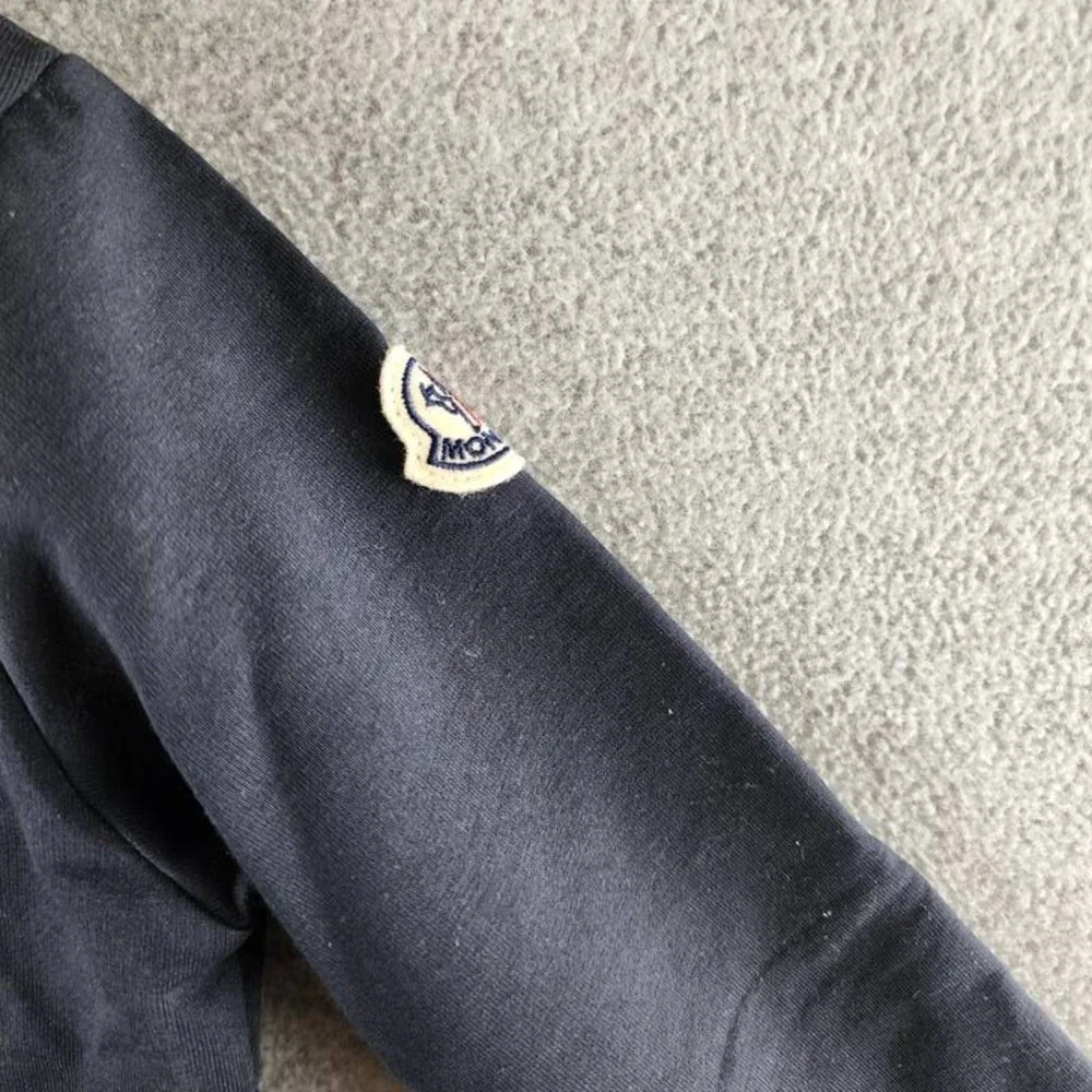Moncler Cotton Blend Full Zip Sweatshirt & Sweatpants Set Boys 3A Navy L/S